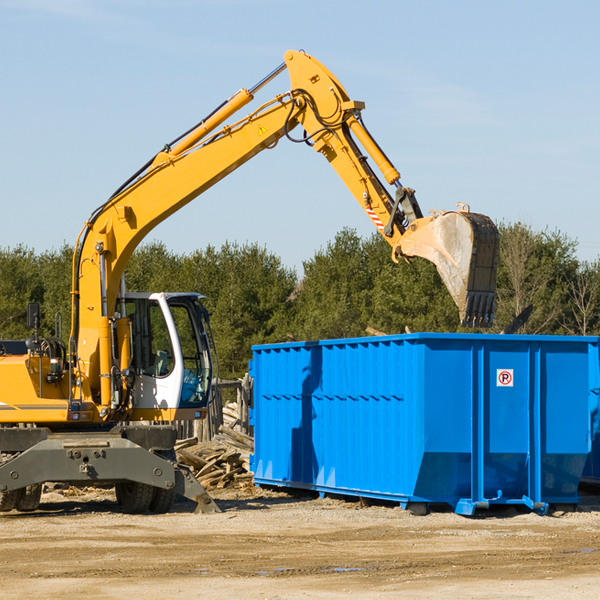 are there any restrictions on where a residential dumpster can be placed in Mc Connell IL